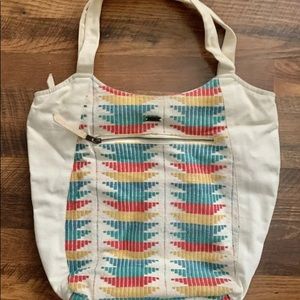Roxy woven canvas purse/tote bag